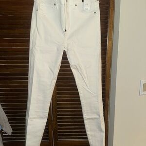 Abercrombie & Fitch White Denim Pants